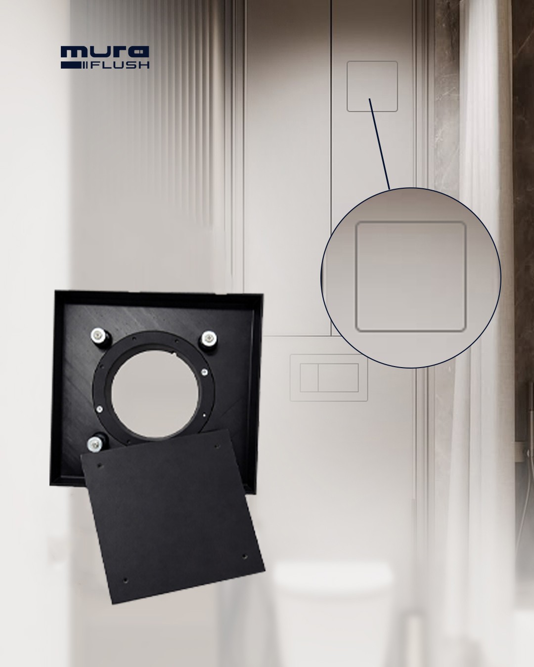 Hidden bathroom fan detail