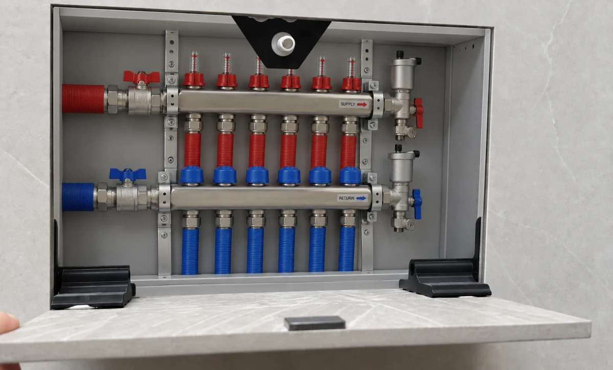 Hidden collector holder V2 - installed view 1