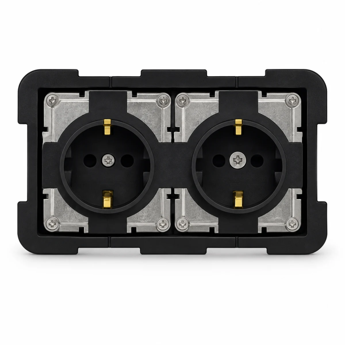 hidden double socket - studio view