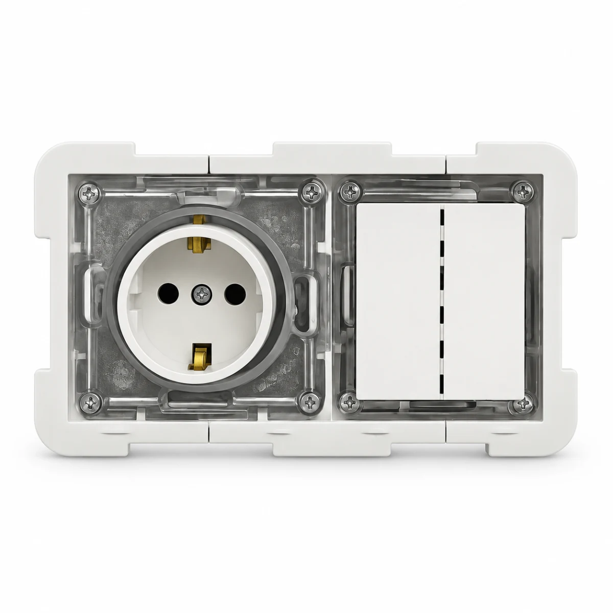 hidden socket switch set - studio view